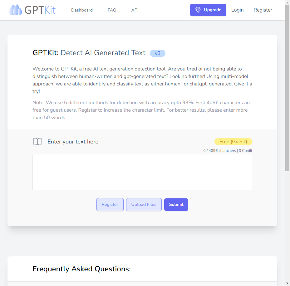 GPTKit - AI Generated Text Detector Tool for Chat GPT